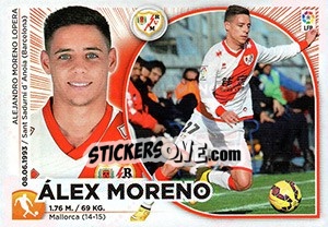 Sticker Àlex Moreno - Liga Spagnola 2014-2015 - Colecciones ESTE