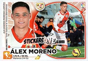 Sticker Àlex Moreno - Liga Spagnola 2014-2015 n. TR35 - Colecciones ESTE