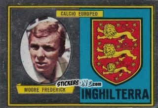 Sticker Bobby Moore / Badge - Tutti I Calciatori 1967-1968 n. 68 - MIRA