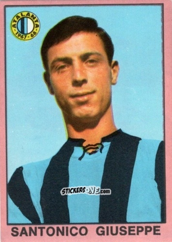 Sticker Giuseppe Santonico - Tutti I Calciatori 1967-1968 n. 146 - MIRA