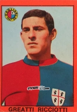 Figurina Ricciotti Greatti - Tutti I Calciatori 1967-1968 n. 196 - MIRA