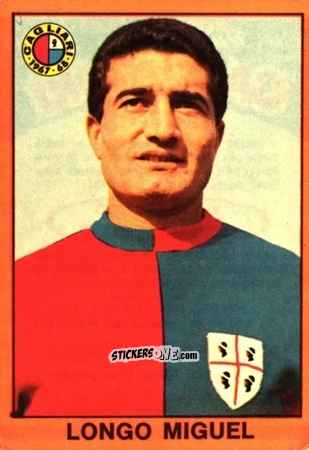 Cromo Miguel Longo - Tutti I Calciatori 1967-1968 n. 198 - MIRA