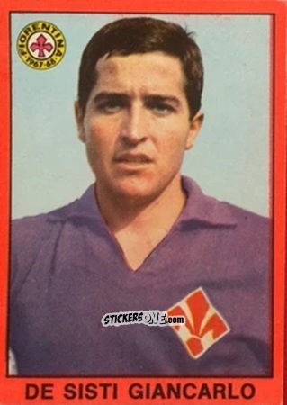 Sticker Giancarlo De Sisti - Tutti I Calciatori 1967-1968 n. 216 - MIRA