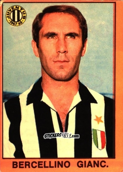 Cromo Giancarlo Bercellino - Tutti I Calciatori 1967-1968 n. 255 - MIRA