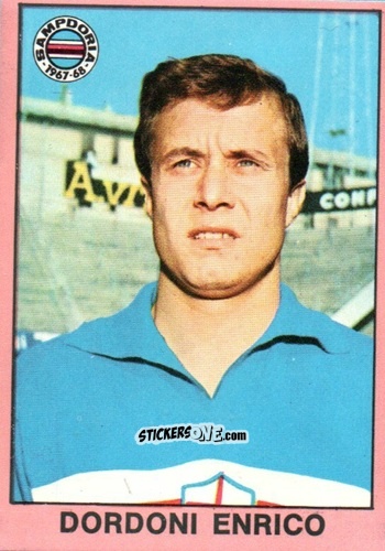 Cromo Enrico Dordoni - Tutti I Calciatori 1967-1968 n. 382 - MIRA