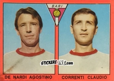Cromo Agostino De Nardi / Claudio Correnti - Tutti I Calciatori 1967-1968 n. 471 - MIRA