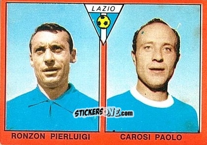 Cromo Pierluigi Ronzon / Paolo Carosi - Tutti I Calciatori 1967-1968 n. 506 - MIRA