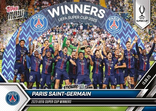 Cromo Squad Paris - Now Uefa Champions League 2025-2026 n. 1 - Topps