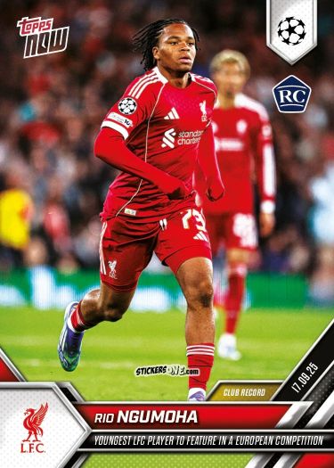 Cromo Rio Ngumoha - Now Uefa Champions League 2025-2026 n. 14 - Topps
