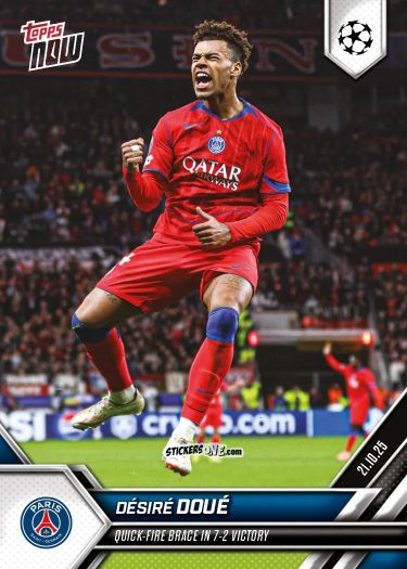 Figurina Desire Douè - Now Uefa Champions League 2025-2026 n. 37 - Topps