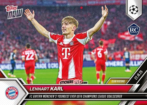 Sticker Lennart Karl - Now Uefa Champions League 2025-2026 n. 38 - Topps