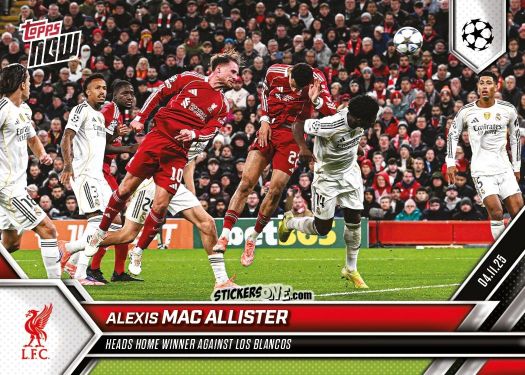 Figurina Alexis Mac Allister - Now Uefa Champions League 2025-2026 n. 45 - Topps
