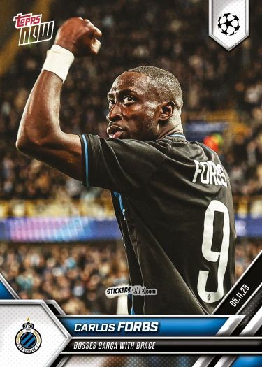 Cromo Carlos Forbs - Now Uefa Champions League 2025-2026 n. 46 - Topps