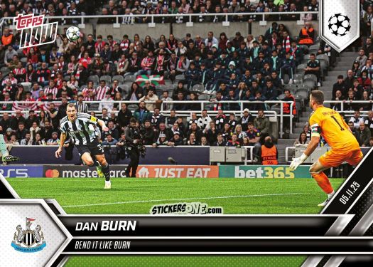 Figurina Dan Burn - Now Uefa Champions League 2025-2026 n. 47 - Topps