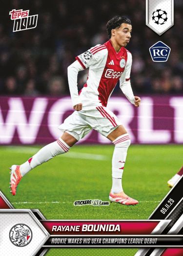 Cromo Rayane Bounida - Now Uefa Champions League 2025-2026 n. 50 - Topps