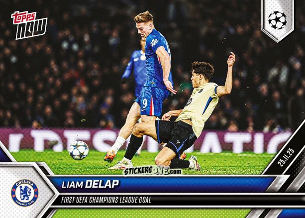 Cromo Liam Delap - Now Uefa Champions League 2025-2026 n. 51 - Topps