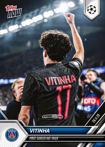 Cromo Vitinha - Now Uefa Champions League 2025-2026 n. 56 - Topps