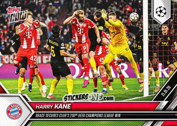 Sticker Harry Kane - Now Uefa Champions League 2025-2026 n. 78 - Topps