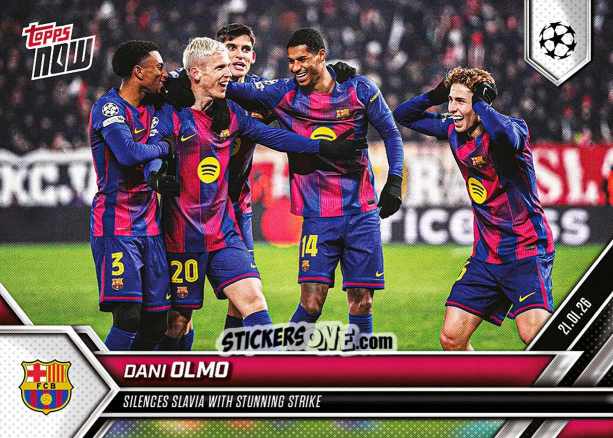 Figurina Dani Olmo - Now Uefa Champions League 2025-2026 n. 80 - Topps