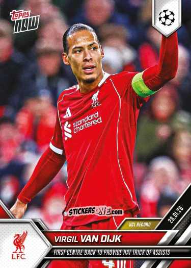 Sticker Virgil Van Dijk - Now Uefa Champions League 2025-2026 n. 82 - Topps