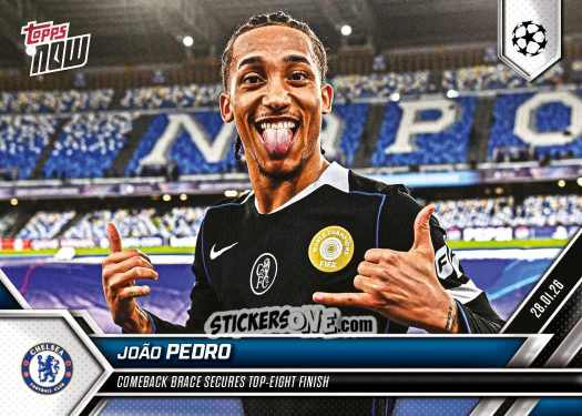 Cromo Joao Pedro - Now Uefa Champions League 2025-2026 n. 83 - Topps