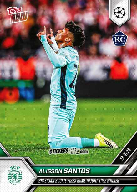 Cromo Alisson Santos - Now Uefa Champions League 2025-2026 n. 84 - Topps