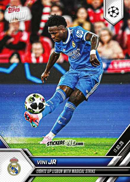 Cromo Vini Jr - Now Uefa Champions League 2025-2026 n. 88 - Topps