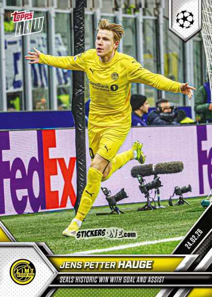 Cromo Jens Petter Hauge - Now Uefa Champions League 2025-2026 n. 96 - Topps