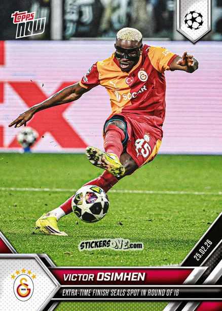 Sticker Victor Osimhen - Now Uefa Champions League 2025-2026 n. 99 - Topps