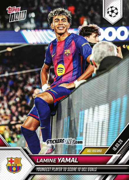 Cromo Lamine Yamal - Now Uefa Champions League 2025-2026 n. 112 - Topps