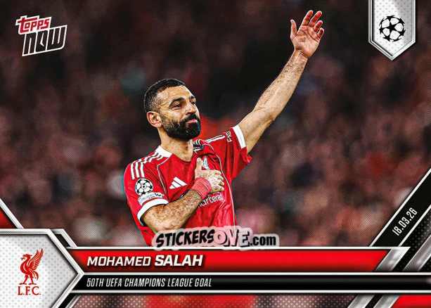 Sticker Mohamed Salah - Now Uefa Champions League 2025-2026 n. 114 - Topps