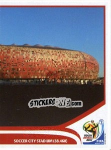 Sticker Johannesburg - Soccer City Stadium - FIFA World Cup South Africa 2010 - Panini