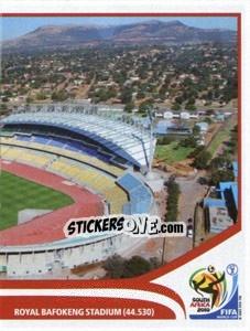 Cromo Rustenburg - Royal Bafokeng Stadium - FIFA World Cup South Africa 2010 - Panini