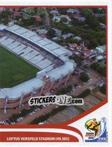 Sticker Tshwane/Pretoria - Loftus Versfeld Stadium - FIFA World Cup South Africa 2010 - Panini