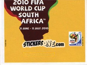 Sticker Official Poster - FIFA World Cup South Africa 2010 - Panini