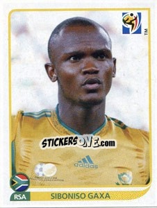 Sticker Siboniso Gaxa - FIFA World Cup South Africa 2010 - Panini