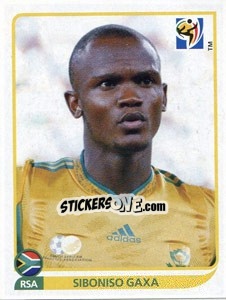 Cromo Siboniso Gaxa - FIFA World Cup South Africa 2010 - Panini