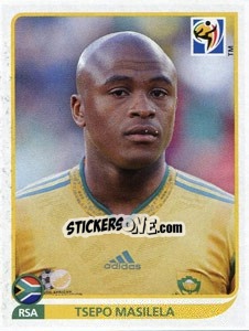 Sticker Tsepo Masilela - FIFA World Cup South Africa 2010 - Panini