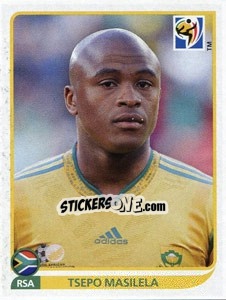 Figurina Tsepo Masilela - FIFA World Cup South Africa 2010 - Panini