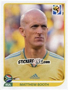 Sticker Matthew Booth - FIFA World Cup South Africa 2010 - Panini