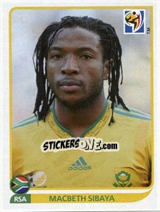 Figurina Macbeth Sibaya - FIFA World Cup South Africa 2010 - Panini