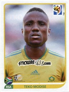 Cromo Teko Modise - FIFA World Cup South Africa 2010 - Panini