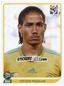 Sticker Steven Pienaar - FIFA World Cup South Africa 2010 - Panini