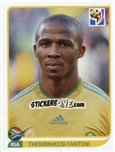Sticker Thembinkosi Fanteni - FIFA World Cup South Africa 2010 - Panini