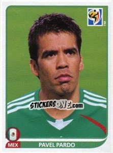 Sticker Pavel Pardo - FIFA World Cup South Africa 2010 n. 58 - Panini