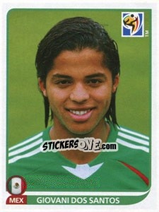 Sticker Giovani Dos Santos - FIFA World Cup South Africa 2010 n. 61 - Panini