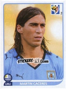 Sticker Martin Caceres - FIFA World Cup South Africa 2010 n. 74 - Panini