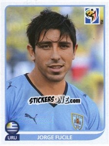 Sticker Jorge Fucile - FIFA World Cup South Africa 2010 - Panini