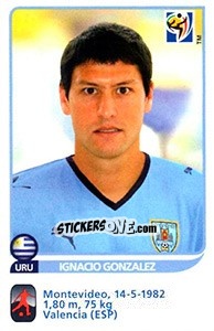 Figurina Ignacio Gonzalez - FIFA World Cup South Africa 2010 - Panini