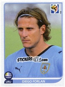 Sticker Diego Forlan - FIFA World Cup South Africa 2010 - Panini